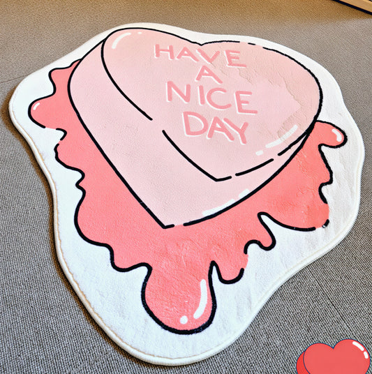 Playful Heart Washable Accent Rug