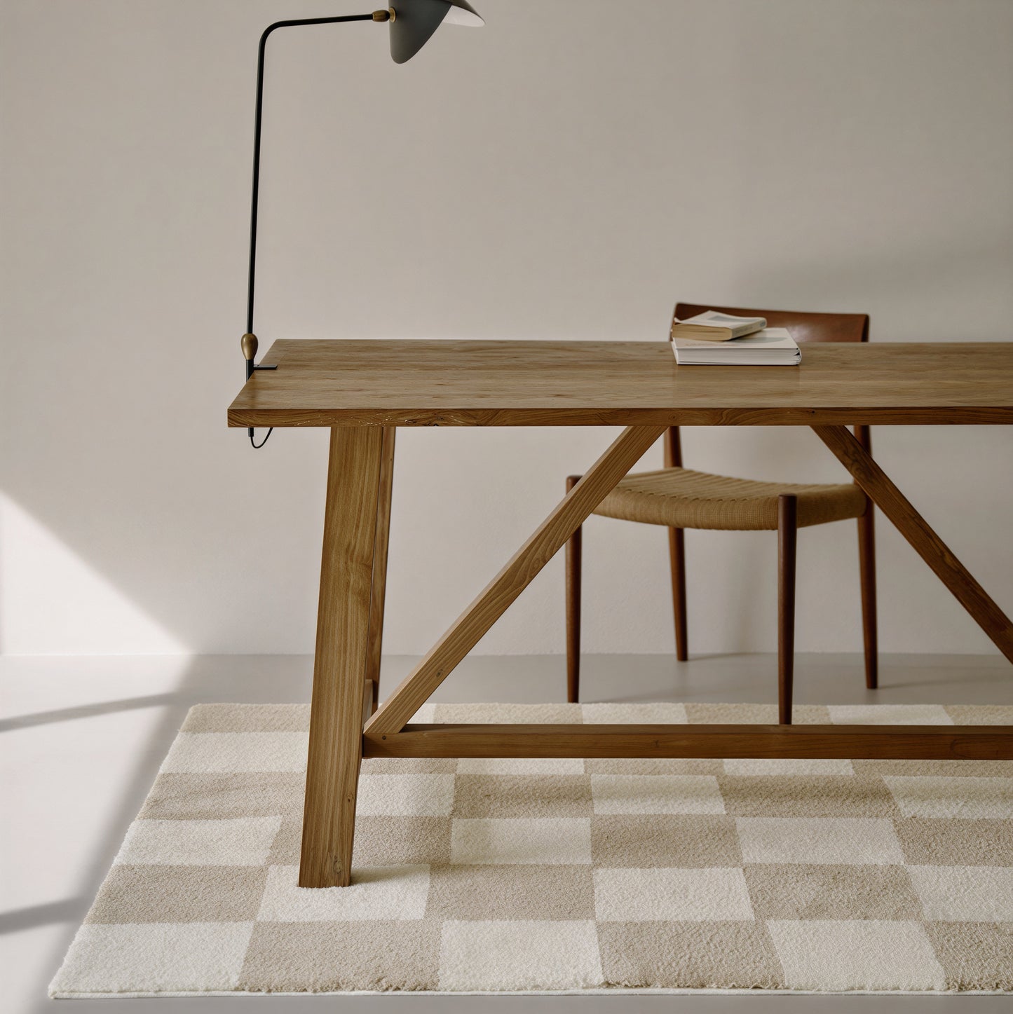 BWTZ Plush Long-Pile Jacquard Area Rug