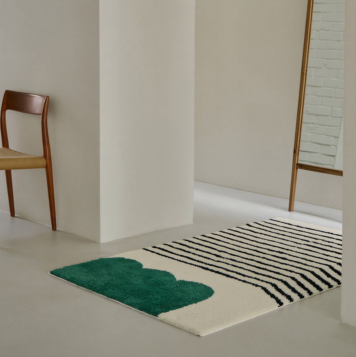 BWTZ Plush Long-Pile Jacquard Area Rug