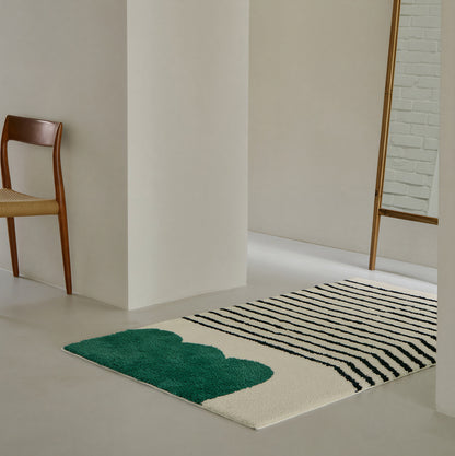 BWTZ Plush Long-Pile Jacquard Area Rug