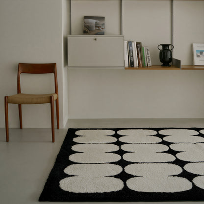 BWTZ Plush Long-Pile Jacquard Area Rug