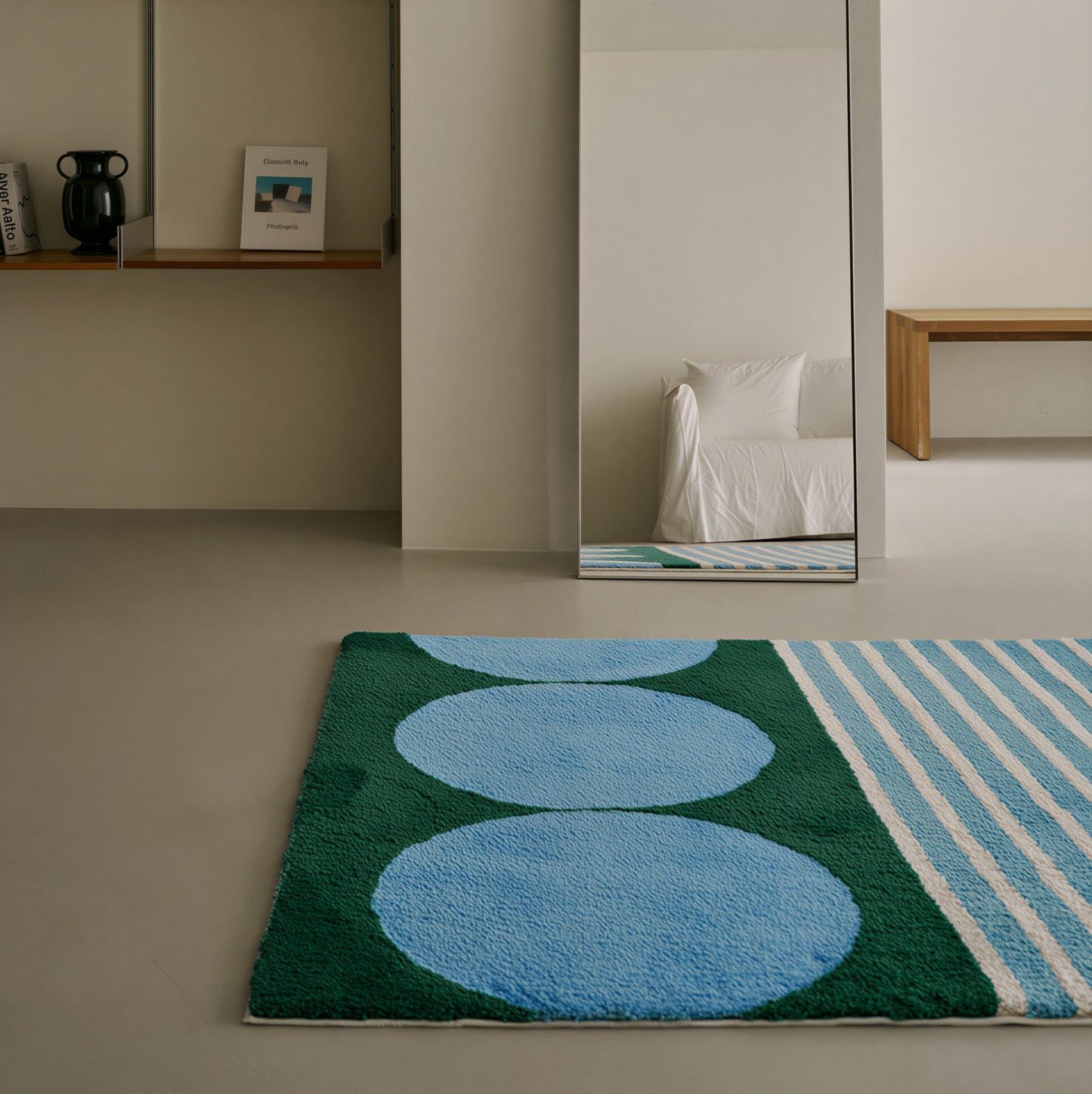 BWTZ Plush Long-Pile Jacquard Area Rug