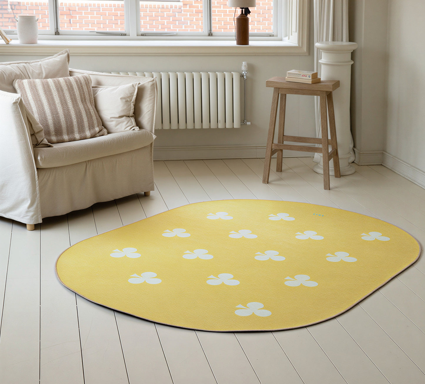 BWTZ Easy-Care Dust-Free Washable Area Rug