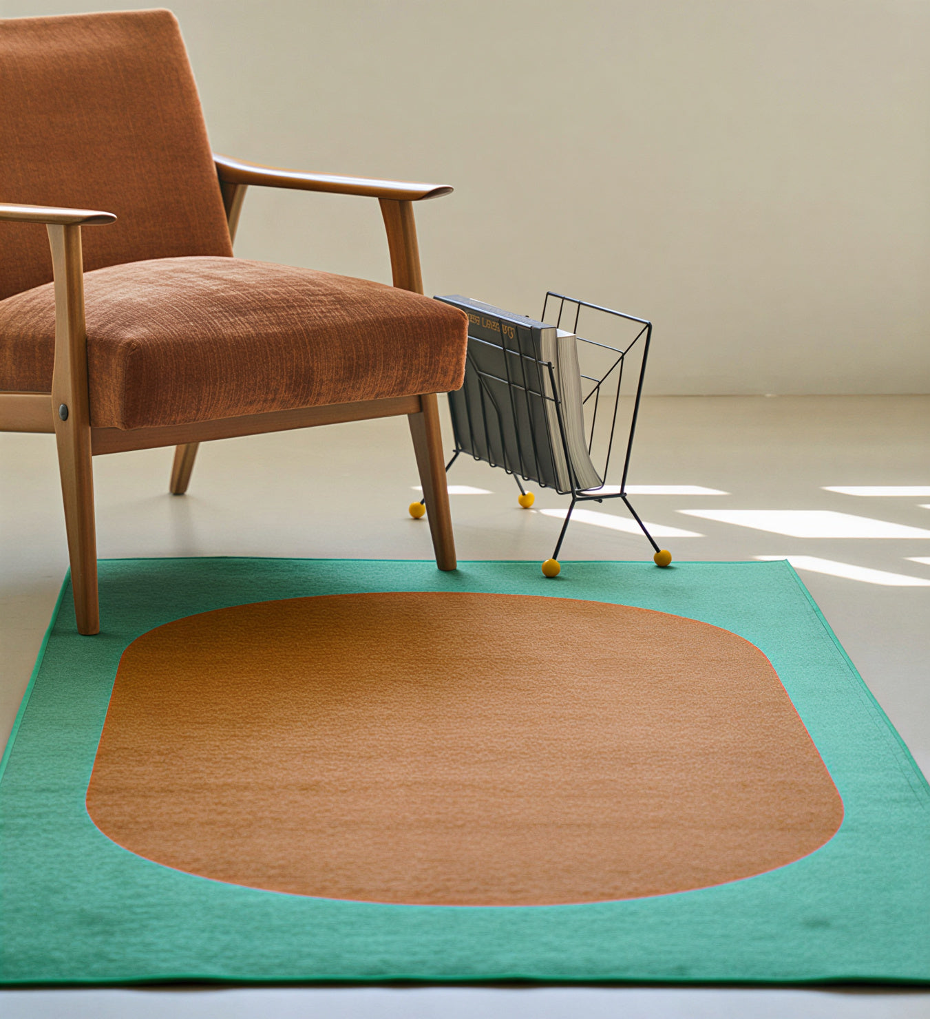 BWTZ Easy-Care Dust-Free Washable Area Rug