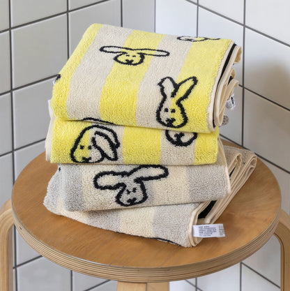 Warmgrey Tail Face & Hand Towel Gift Set (4-Piece)
