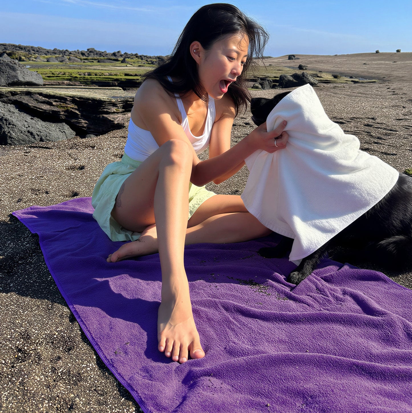 Rareraw Bold Color Bath Towel