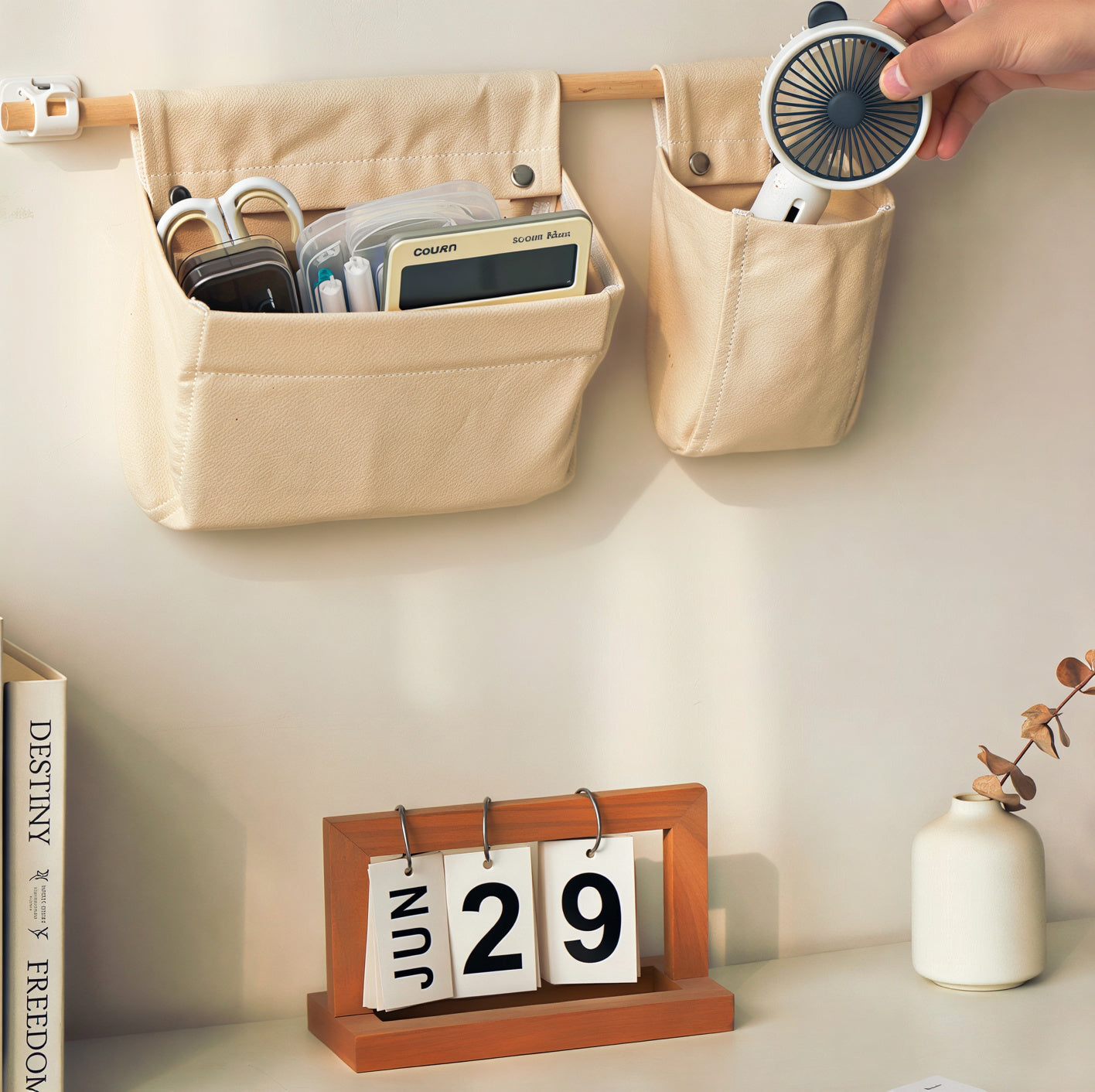 Canvas Wall Pocket Organizer
