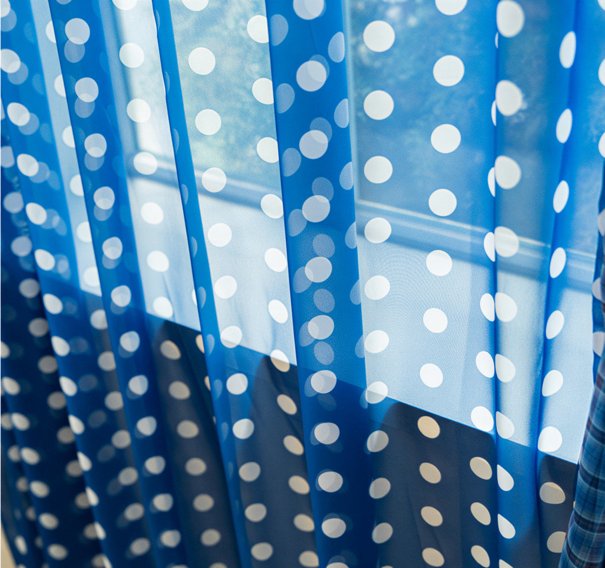 Retro Patchwork Chiffon Door Curtain