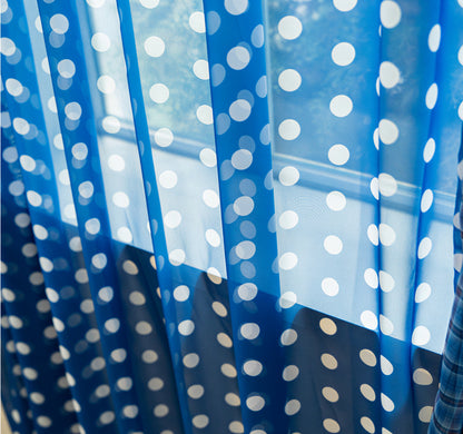 Retro Patchwork Chiffon Door Curtain