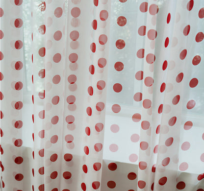 Retro Patchwork Chiffon Door Curtain
