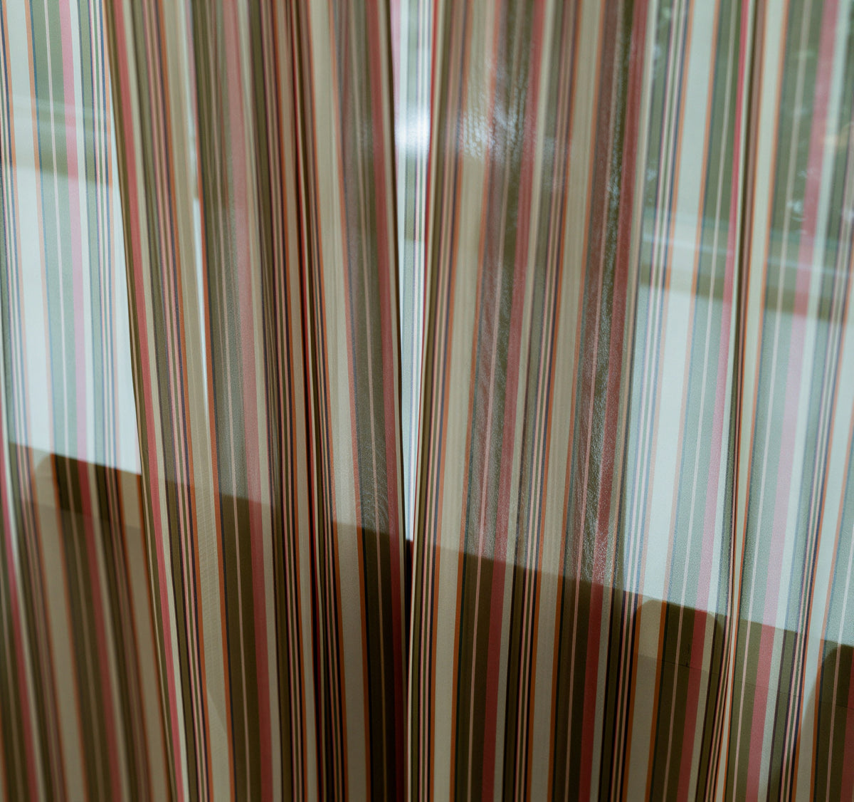 Retro Patchwork Chiffon Door Curtain