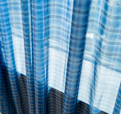 Retro Patchwork Chiffon Door Curtain