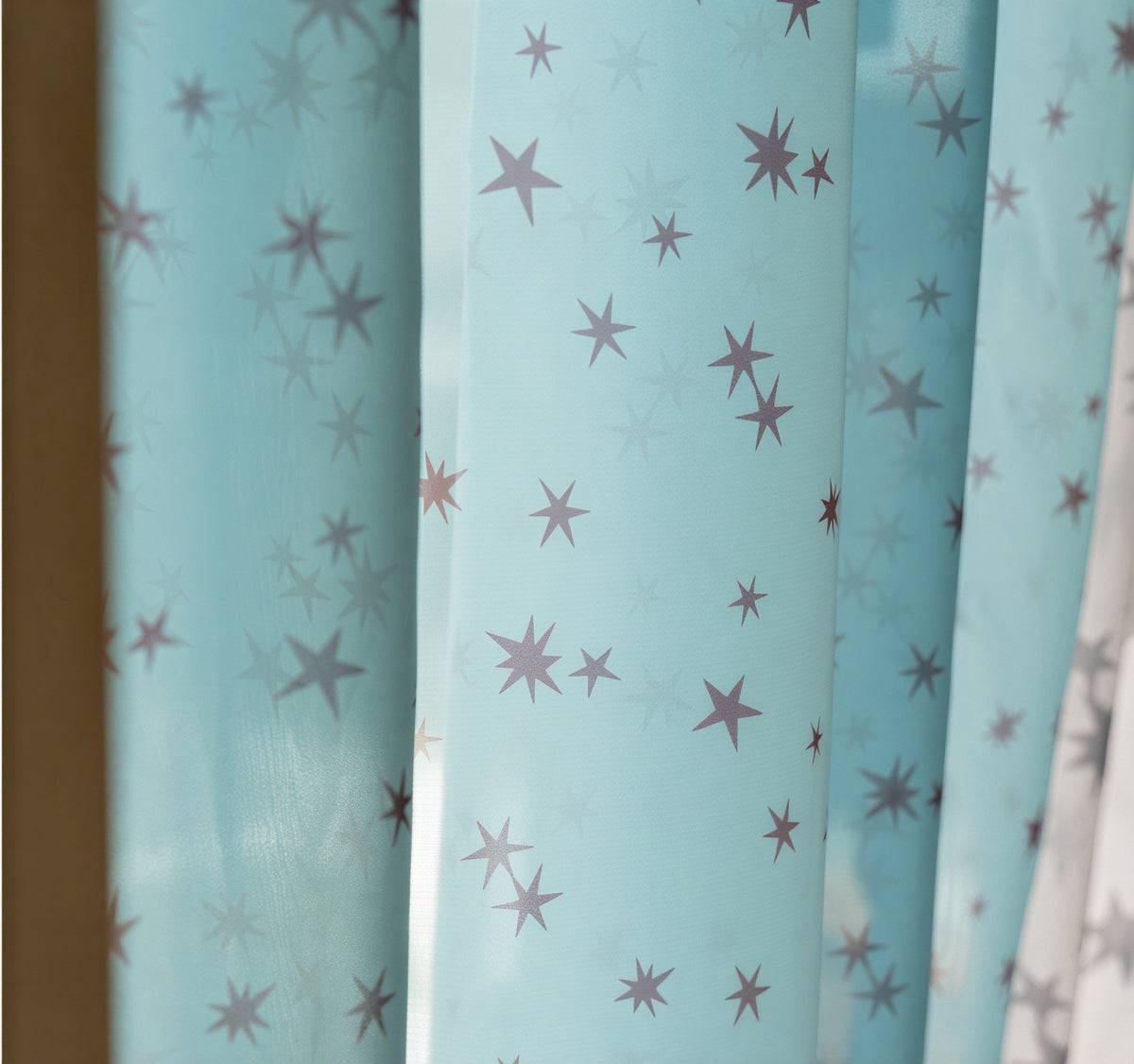 Retro Patchwork Chiffon Door Curtain