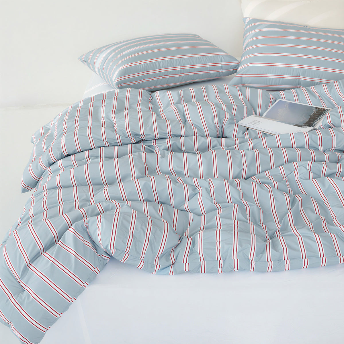Self-Warming Stripe Comforter Set
