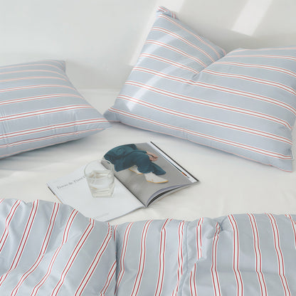 Self-Warming Stripe Comforter Set