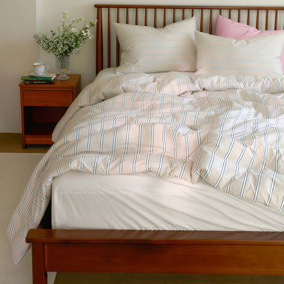 Self-Warming Stripe Comforter Set