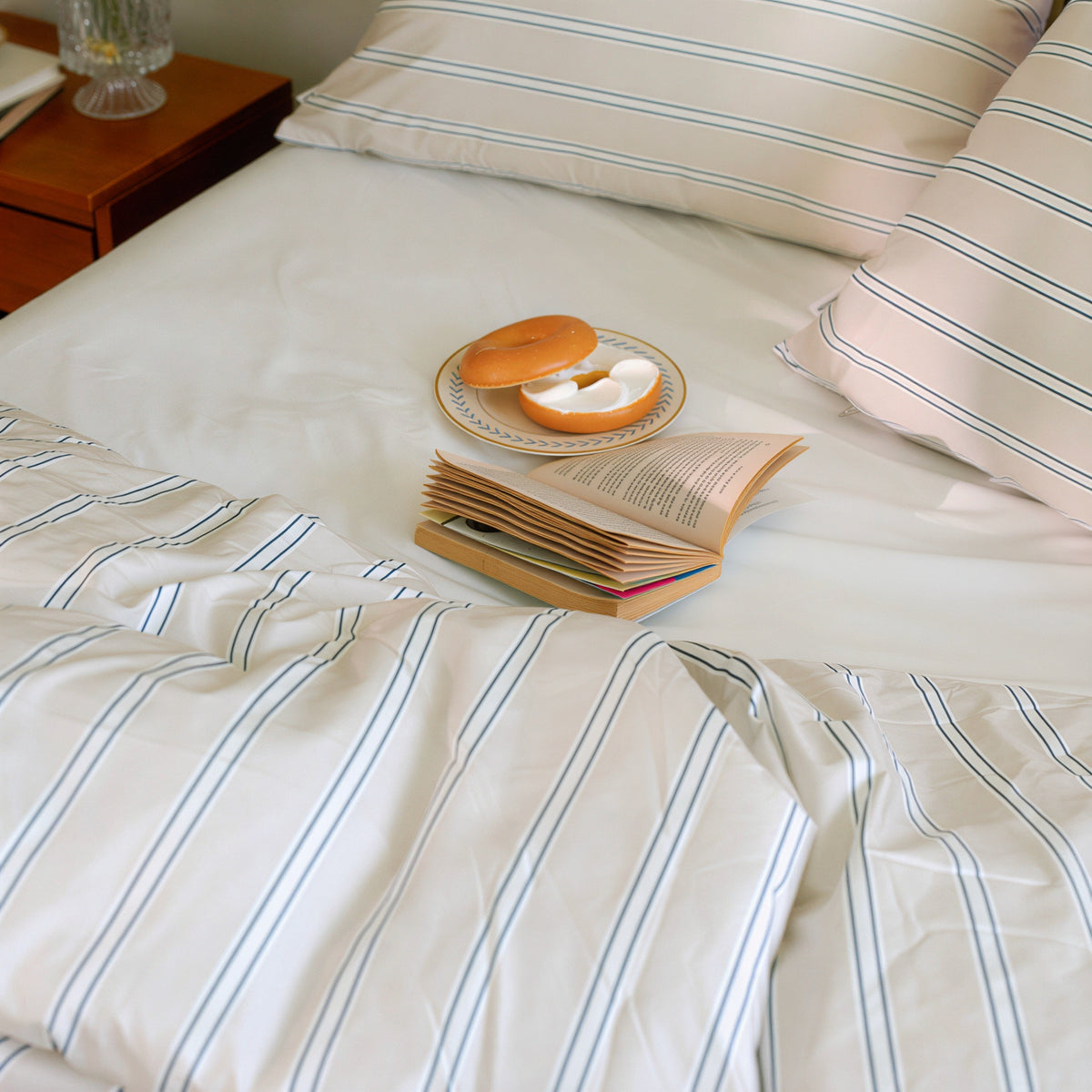 Self-Warming Stripe Comforter Set