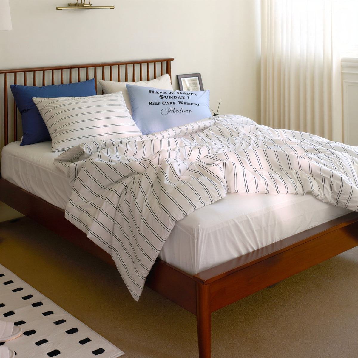 Self-Warming Stripe Comforter Set