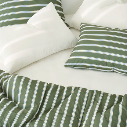 Self-Warming Stripe Comforter Set