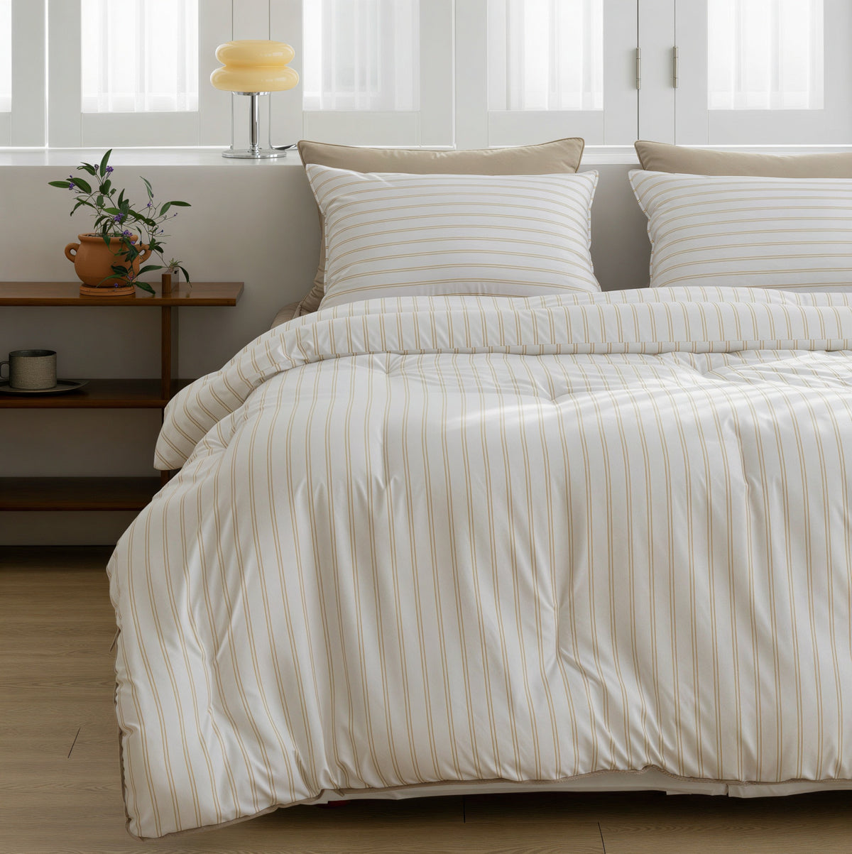 Castella Stripe Cloud Comforter Set