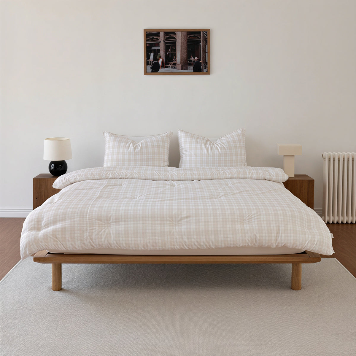 Cloud Check Comforter Set
