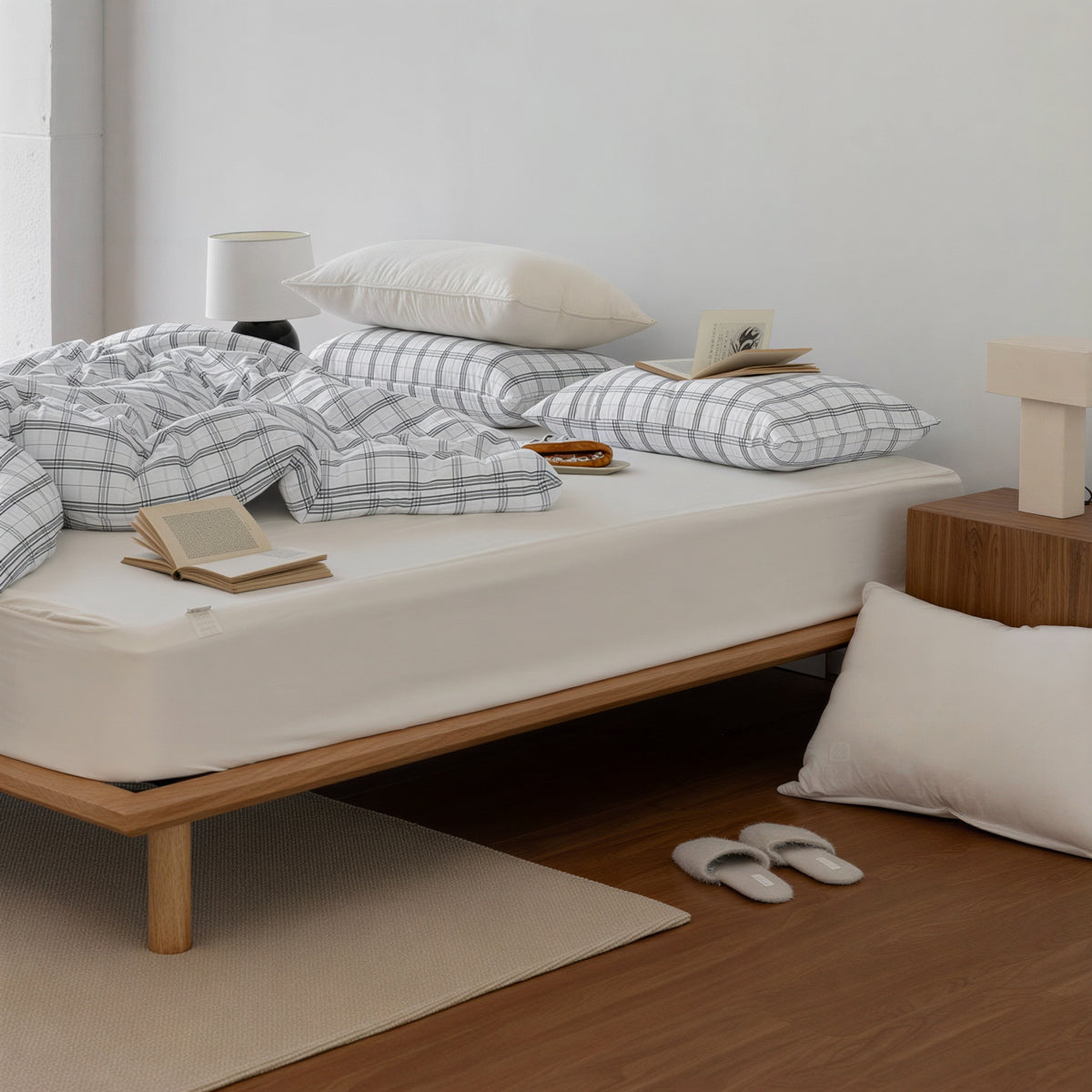 Cloud Check Comforter Set