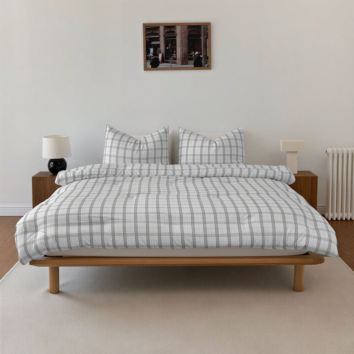 Cloud Check Comforter Set
