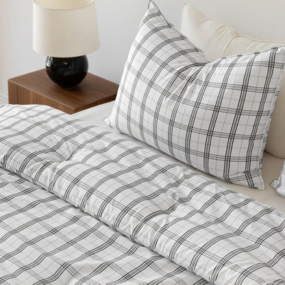 Cloud Check Comforter Set