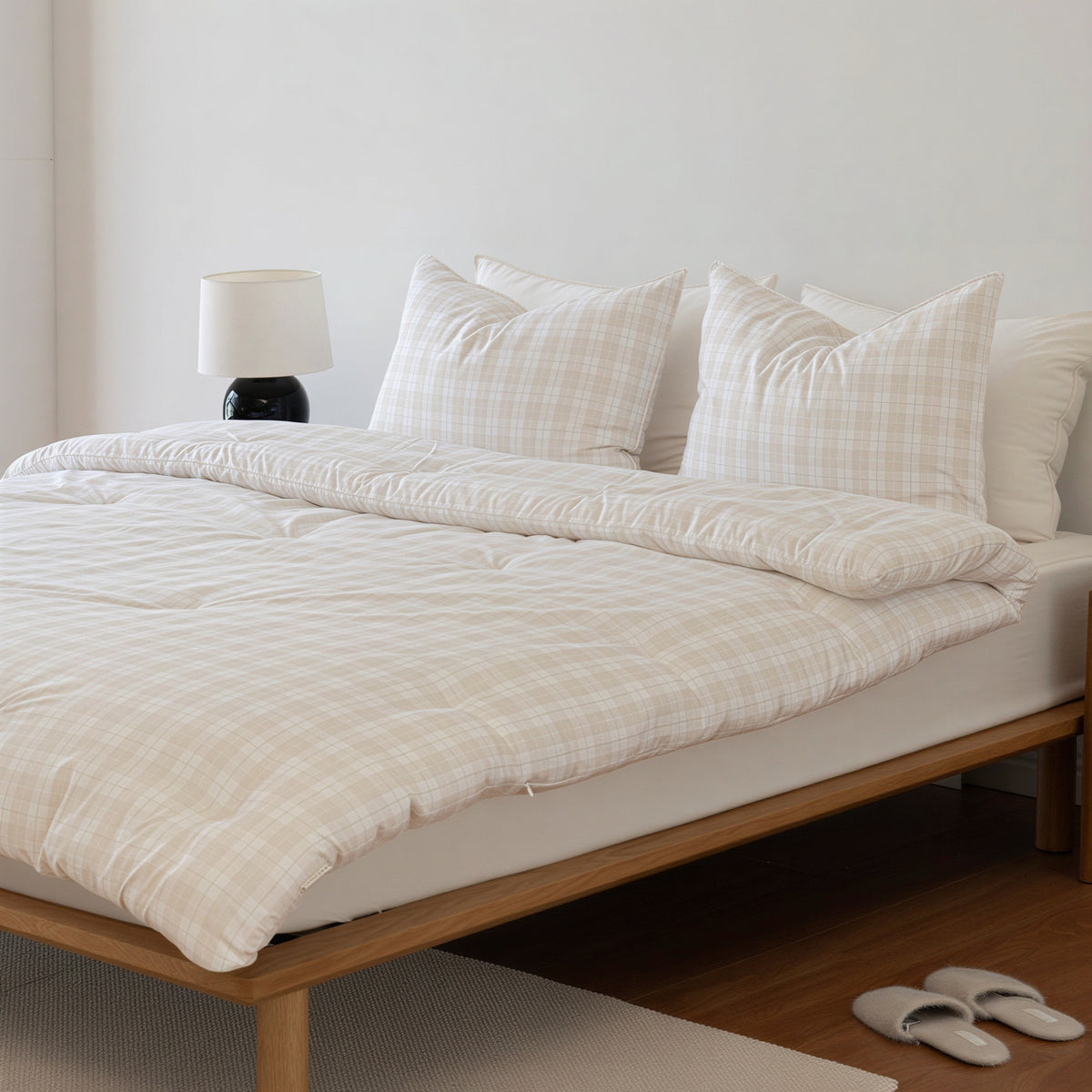 Cloud Check Comforter Set