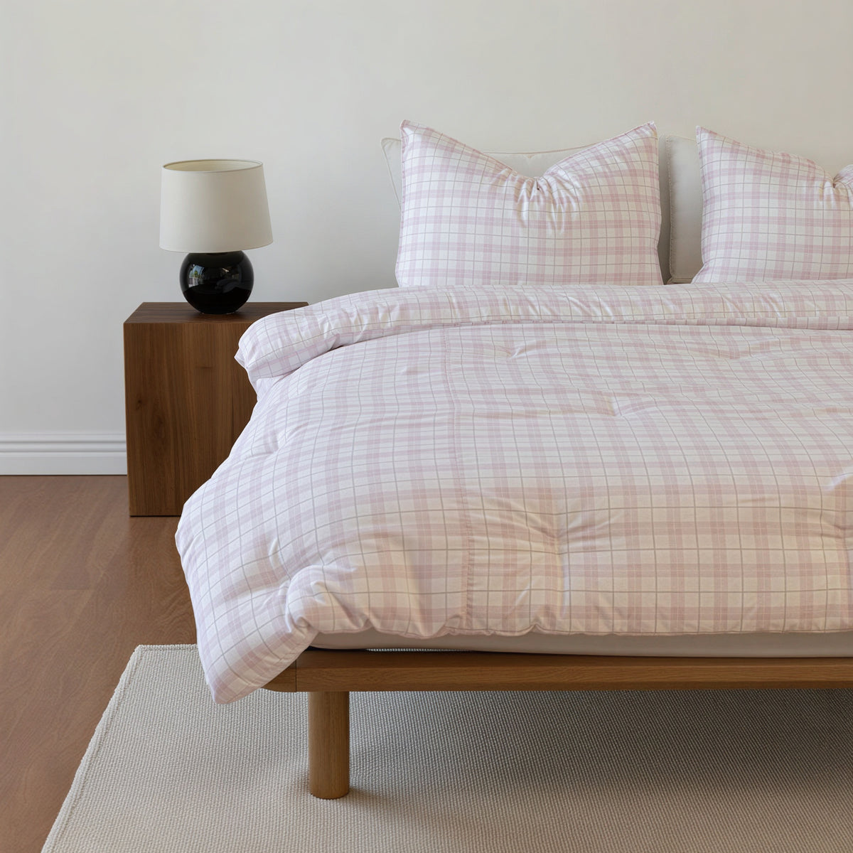 Cloud Check Comforter Set