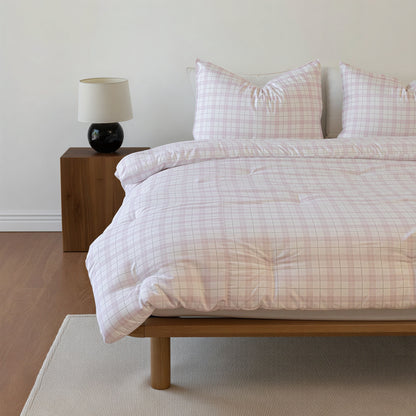 Cloud Check Comforter Set
