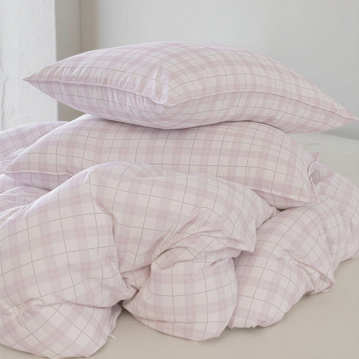 Cloud Check Comforter Set