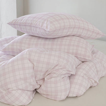 Cloud Check Comforter Set