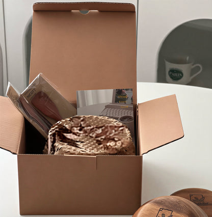 Wood Yogurt Bowl & Spoon Gift Set (4-Piece)