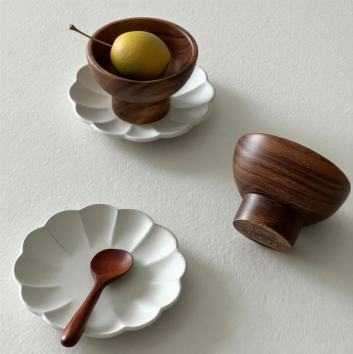Acacia Wood Dessert Bowl