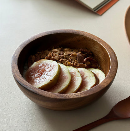 Acacia Wood Dessert Bowl