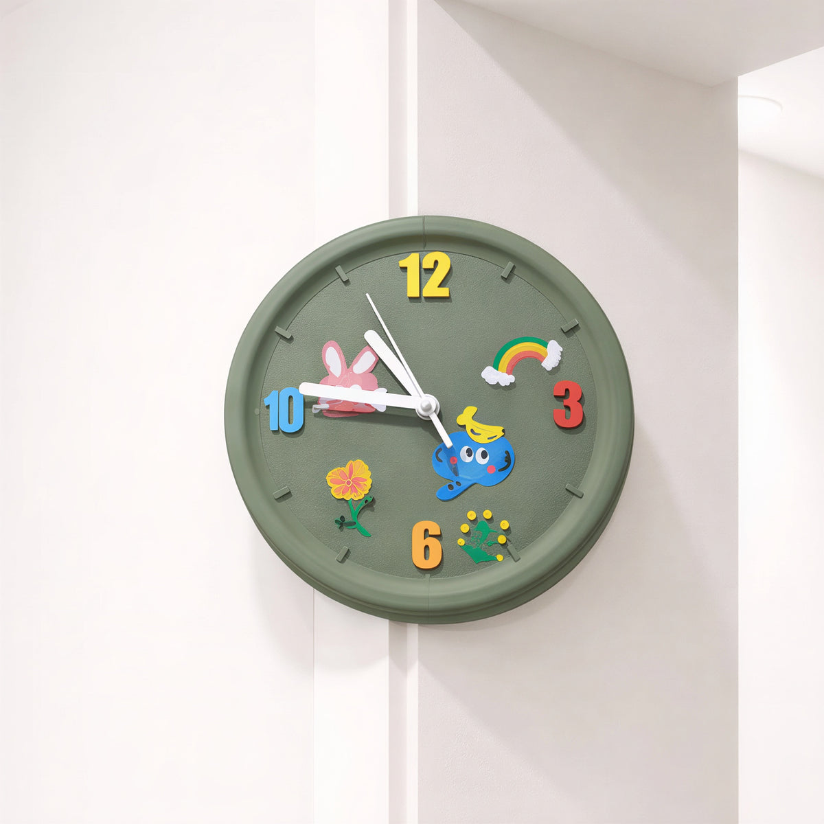 DIY Corner Wall Clock