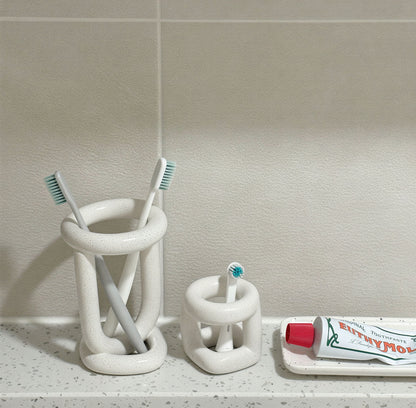 Coconut Ceramic Toothbrush Holder