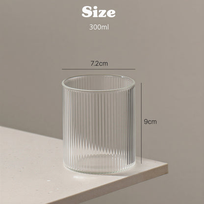Ribbed Drinking Glasses (Set of 2)