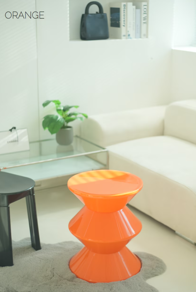 Hourglass Accent Stool