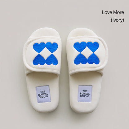 BWTZ Terry Velcro Memory Foam House Slippers