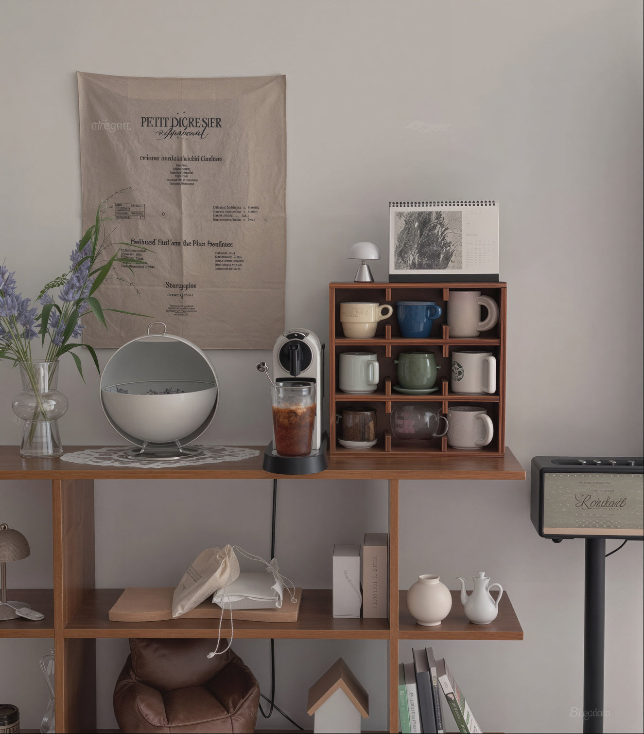 Ogre Vintage Countertop Mug & Cup Storage Cabinet - image 7 of 9