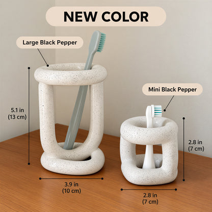 Coconut Ceramic Toothbrush Holder