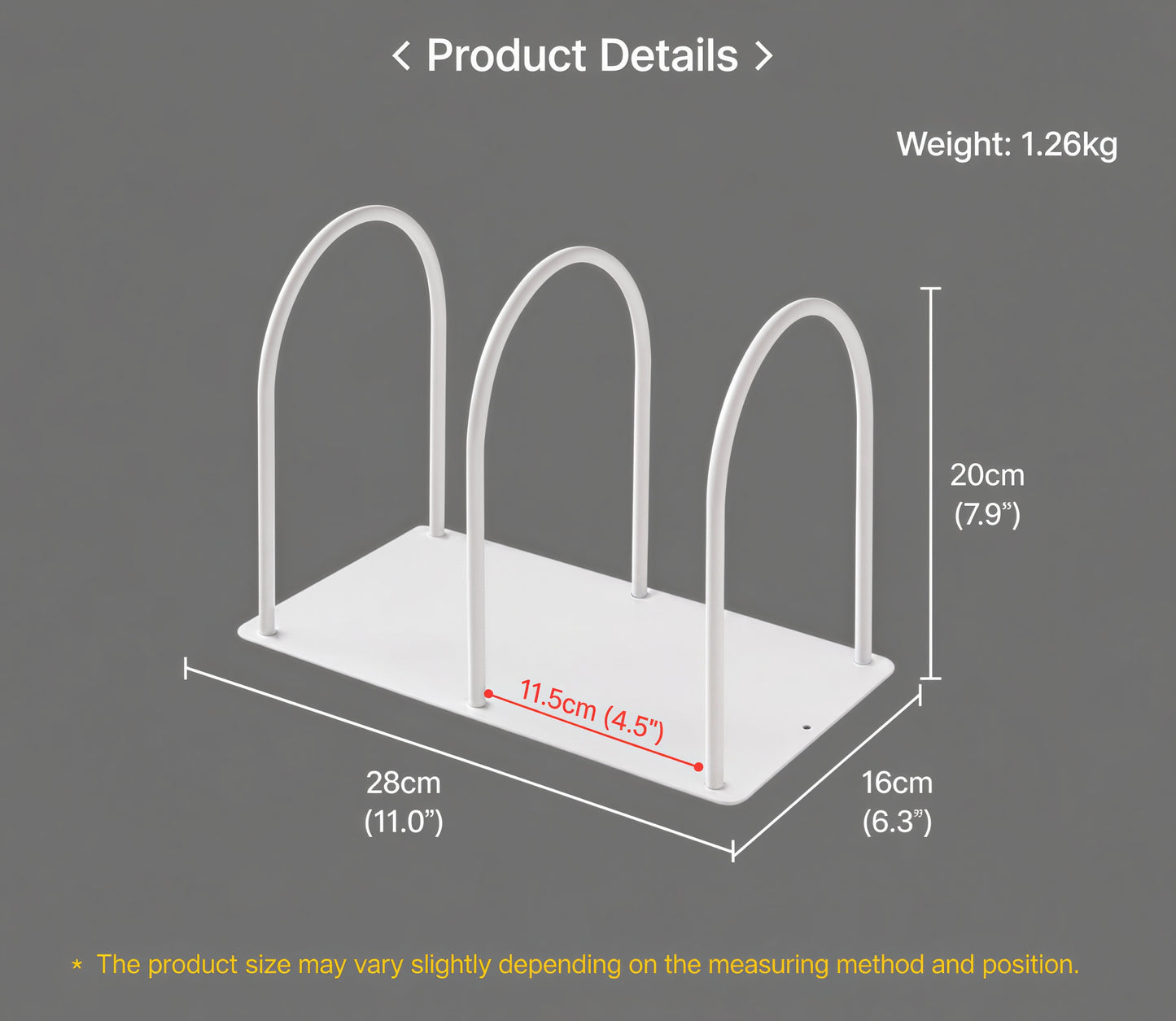 U-Steel Metal Bookend Organizer