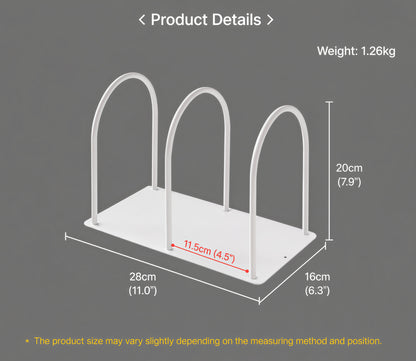 U-Steel Metal Bookend Organizer