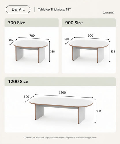 Olive Oval Coffee Table