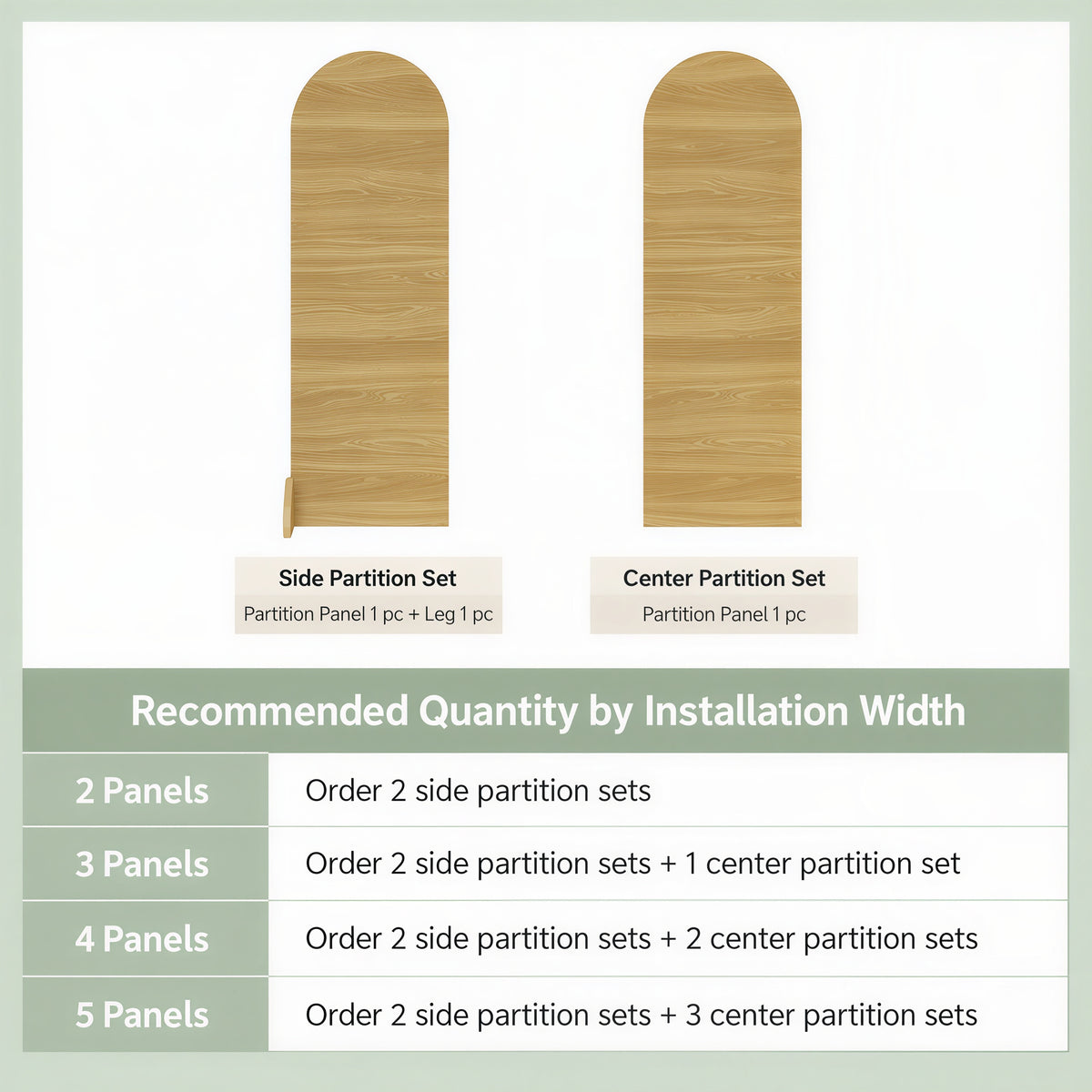 Round Arch Room Divider