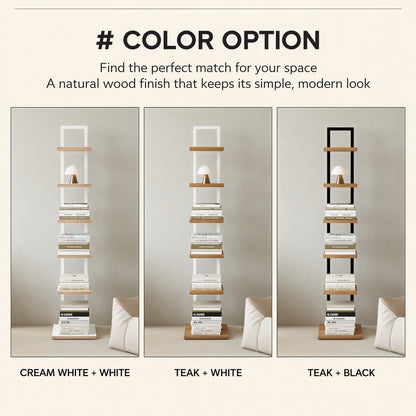 Slim 5-Tier Book Tower
