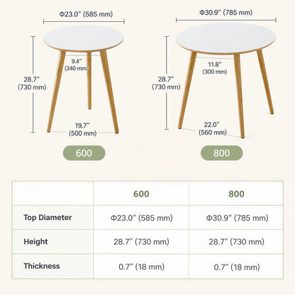 Sono Round Wood Dining Table