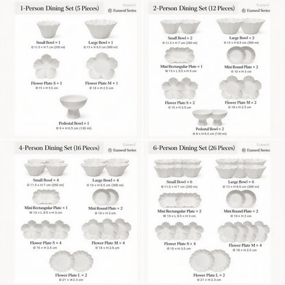 Eunseol Petal Dinnerware Set (12-Piece)